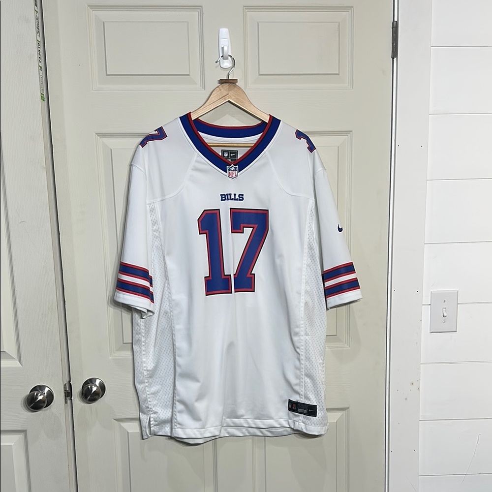 Josh Allen Buffalo Bills Nike White and Blue Men's Jersey